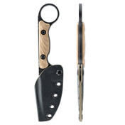 Toor Knives Jank Shank S 3" Clip Point Fixed Blade Flat Dark Earth view 3