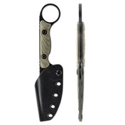 Toor Knives Jank Shank S 3" Clip Point Fixed Blade Ranger Green view 3