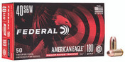 Federal American Eagle 40 S&W 180 Grain Total Metal Jacket