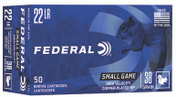 Federal Small Game & Target High Velocity 22 LR 38 gr Copper-Plated Hollow Point