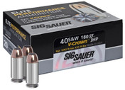 Sig Sauer Elite 40 S&W 180 Grain V-Crown Jacketed Hollow Point