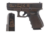 Glock 19 Gen3 9 mm Black DONT TREAD ON ME view 2