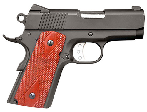 Global Defense Titan 45 ACP 3.13" Black/Checkered Wood Grip GDTIBK453