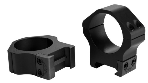 Warne Maxima Horizontal Scope Rings Low 30mm Black Steel view 2