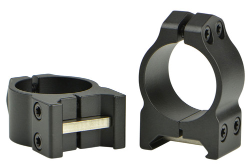 Warne Maxima Vertical Scope Rings Low 1" Black Steel