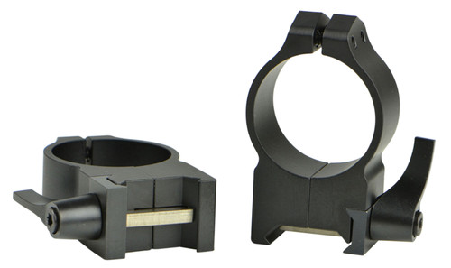 Warne Maxima Vertical QD Scope Rings High 30mm Black Steel