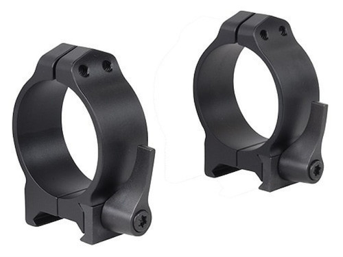 Warne Maxima Vertical QD Scope Rings Low 34mm Black Steel