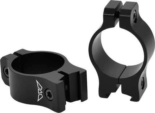 Warne Vapor Rimfire Scope Rings Low 1" Black