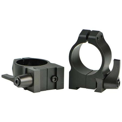Warne Maxima QD CZ 527 Scope Rings Medium 1" Black Steel
