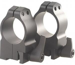 Warne Maxima QD Ruger M77 Scope Rings High 1" Black Steel