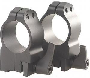 Warne Maxima QD Ruger No.1 Scope Rings Medium 1" Black Steel