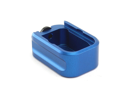 Warne Glock Model 17/22 Magazine Extension +3/9mm, +2/.40 Rounds Blue view 2