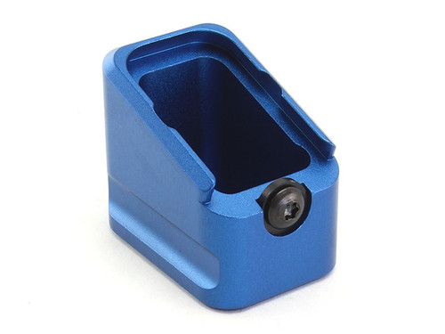Warne Glock Model 17/22 Magazine Extension +5/9mm, +4/.40 Rounds Blue