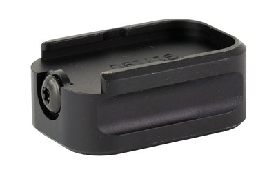 Warne Glock Model 19/23 Magazine Extended Base Pad Black view 2