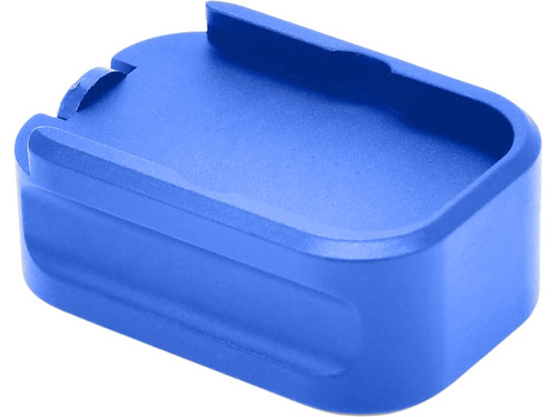 Warne Glock Model 19/23 Magazine Extended Base Pad Blue view 2