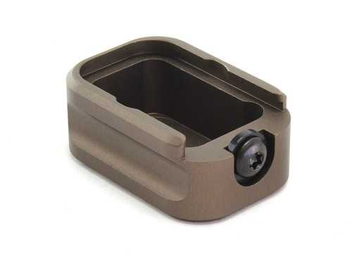 Warne Glock Model 19/23 Magazine Extension +2 Rounds Flat Dark Earth view 2