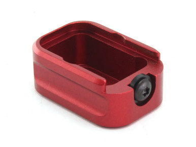 Warne Glock Model 19/23 Magazine Extension +2 Rounds Red