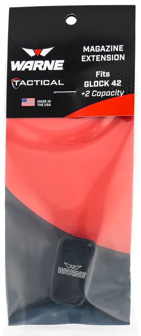 Warne Glock Model 42 Magazine Extension +5 Rounds Black