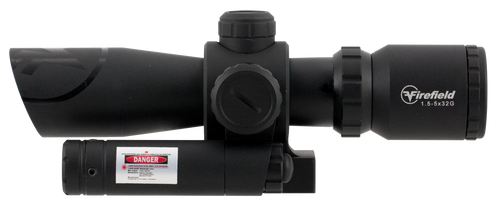 Firefield Barrage 1.5-5x32mm Riflescope w/ Green Laser Black