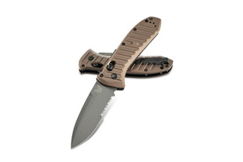 Benchmade Auto Presidio II 3.72" Drop Point Burnt Bronze 5700SGY-1