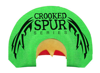 Foxpro Crooked Spur Back Wing Turkey Triple Reed Mouth Call Green