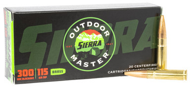 Sierra Outdoor Master 300 Blackout 115 Grain Hollow Point