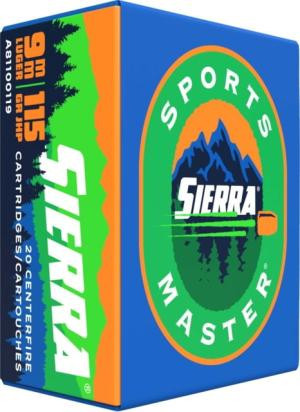 Sierra Sports Master 9mm 115 Grain Jacket Hollow Point