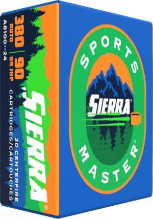 Sierra Sports Master 380 ACP 90 Grain Jacket Hollow Point