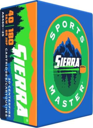 Sierra Sports Master 40 S&W 180 Grain Jacket Hollow Point