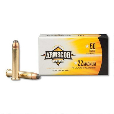 Armscor USA 22 WMR 40 Grain Jacketed Hollow Point