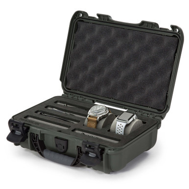Nanuk 909 2 Watch 5 Knives Case Olive