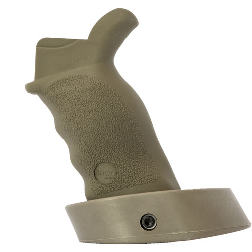 ERGO Tactical DLX Beavertail Grip with Palm Shelf Dark Earth view 2