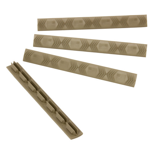 ERGO KeyMOD Rail Cover Dark Earth 4330-4PK-(FLAG)-DE