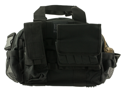 Bulldog BDT Tactical Range Bag with Molle Mag Pouches Black