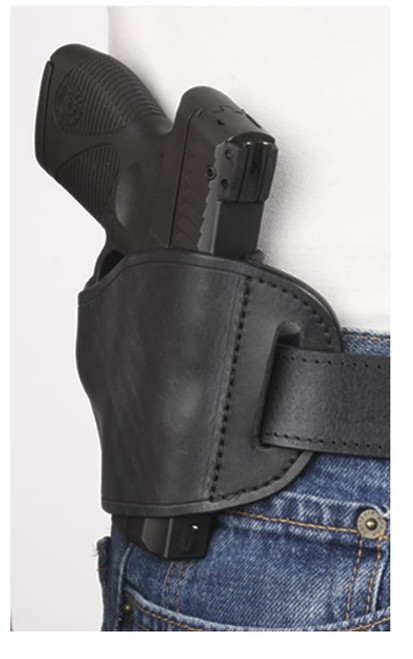 Bulldog Molded Leather Belt Slide Holster Black view 2