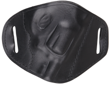 Bulldog Molded Leather Belt Slide Holster Black
