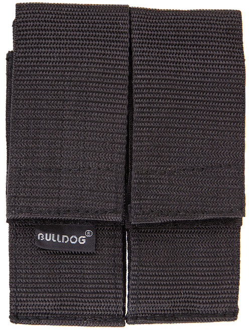 Bulldog Double Mag Holder with Belt Loop Black WMAGL