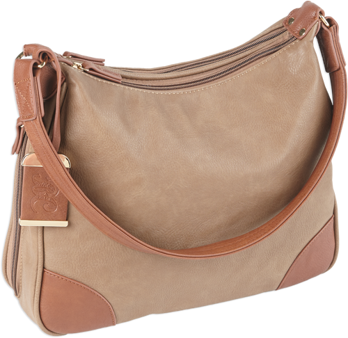 Bulldog Hobo Concealed Carry Purse Tan