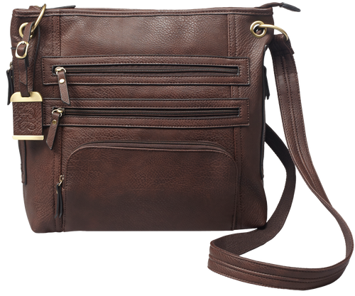 Bulldog Cross Body Concealed Carry Purse Black
