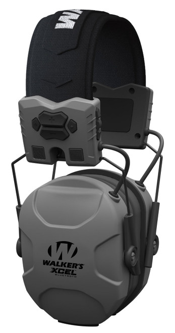 Walker's XCEL 500BT Digital Electronic Muff With Voice Clarity & Bluetooth Gray & Black