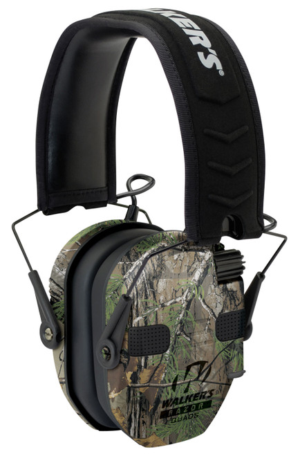Walker's Razor Slim Electronic Quad Muff Realtree Black XTRA view 2