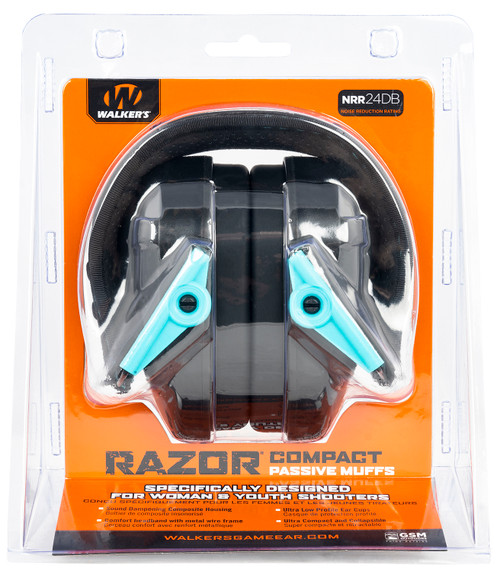 Walker's Razor Compact Passive Muff Teal view 2