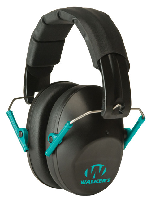 Walker's Pro Low Profile Folding Muff Black Teal view 2