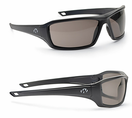 Walker's Forge Full Frame Shooting Glasses With Case Smoke