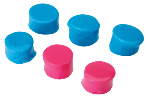 Walker's Silicon Plugs Teal 4 Pieces & Pink 2 Pieces
