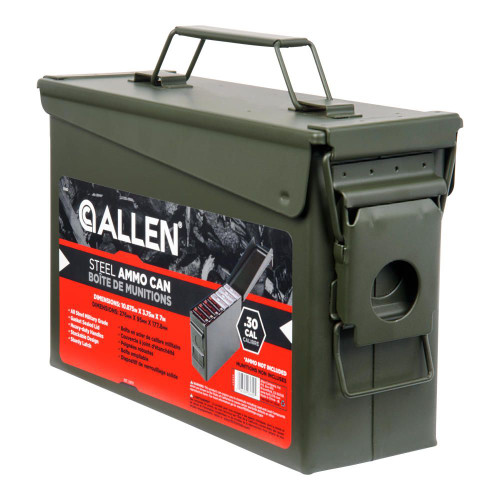 Allen Steel Ammo Box .30 Cal OD Green view 2