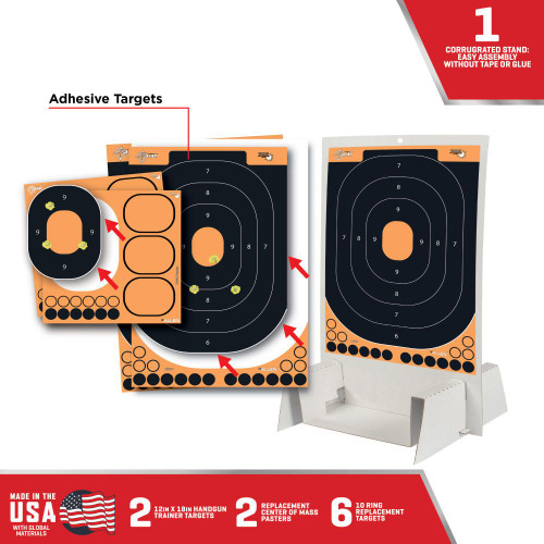 Allen EZ Aim Target 14 IN X 22 Handgun Training Kit view 2