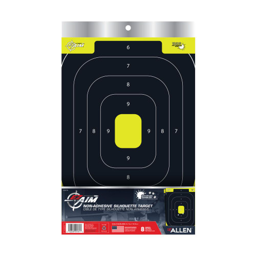 Allen EZ Aim Target 12 x 18 IPSC Silhouette 8 Pack