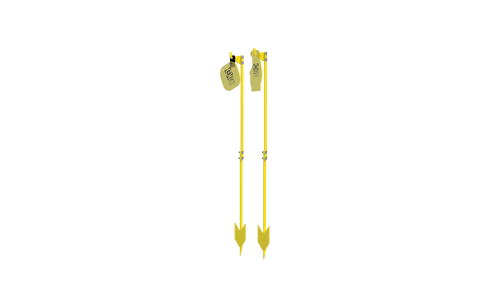 Caldwell AR500 Target Post Yellow view 2