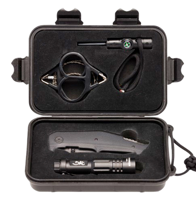 Browning Outdoorsman Survival Kit Folding Knife Gray
